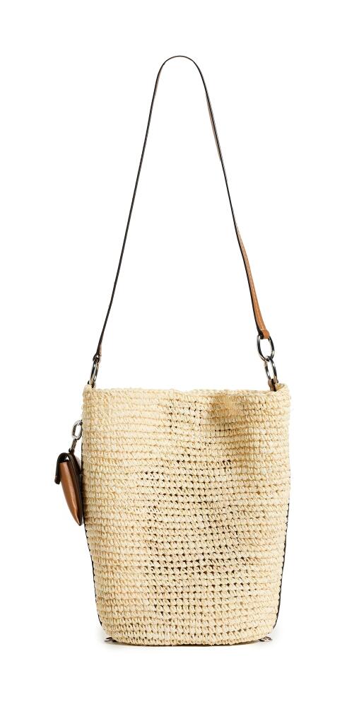 Proenza Schouler White Label Raffia Spring Bucket Bag Ivory Cover