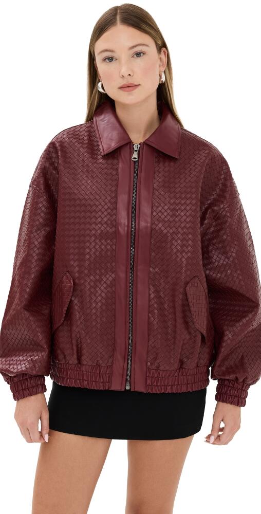 Lioness Kenny Bomber Jacket Burgundy Cover