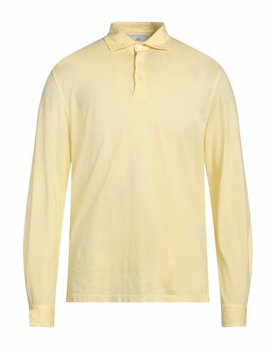 Filippo De Laurentiis Man Polo shirt Light yellow Cotton Cover