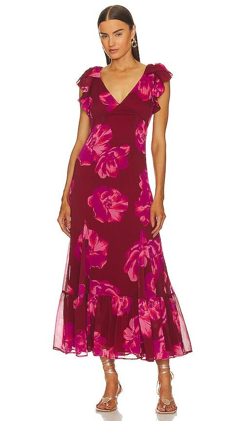 Tularosa Althea Maxi Dress in Fuchsia Cover