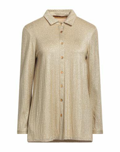 Siyu Woman Shirt Gold Viscose, Polyamide, Polyester Cover