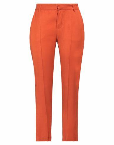 Emma & Gaia Red Woman Pants Rust Viscose Cover