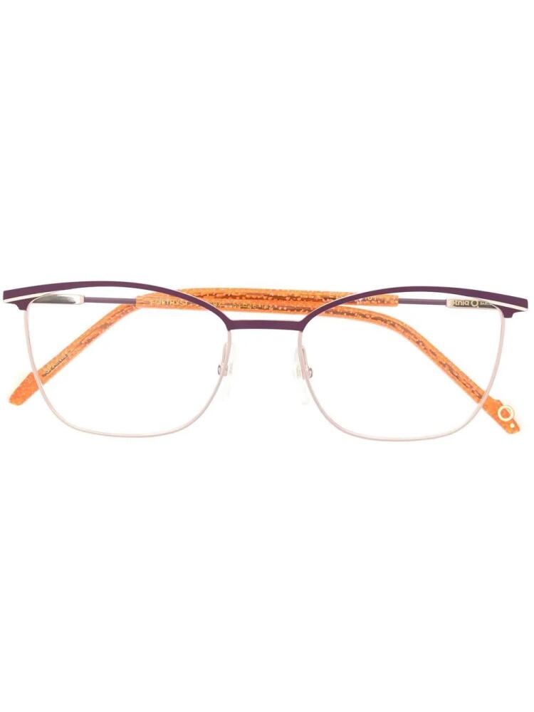 Etnia Barcelona Amethyst square-frame glasses - Gold Cover