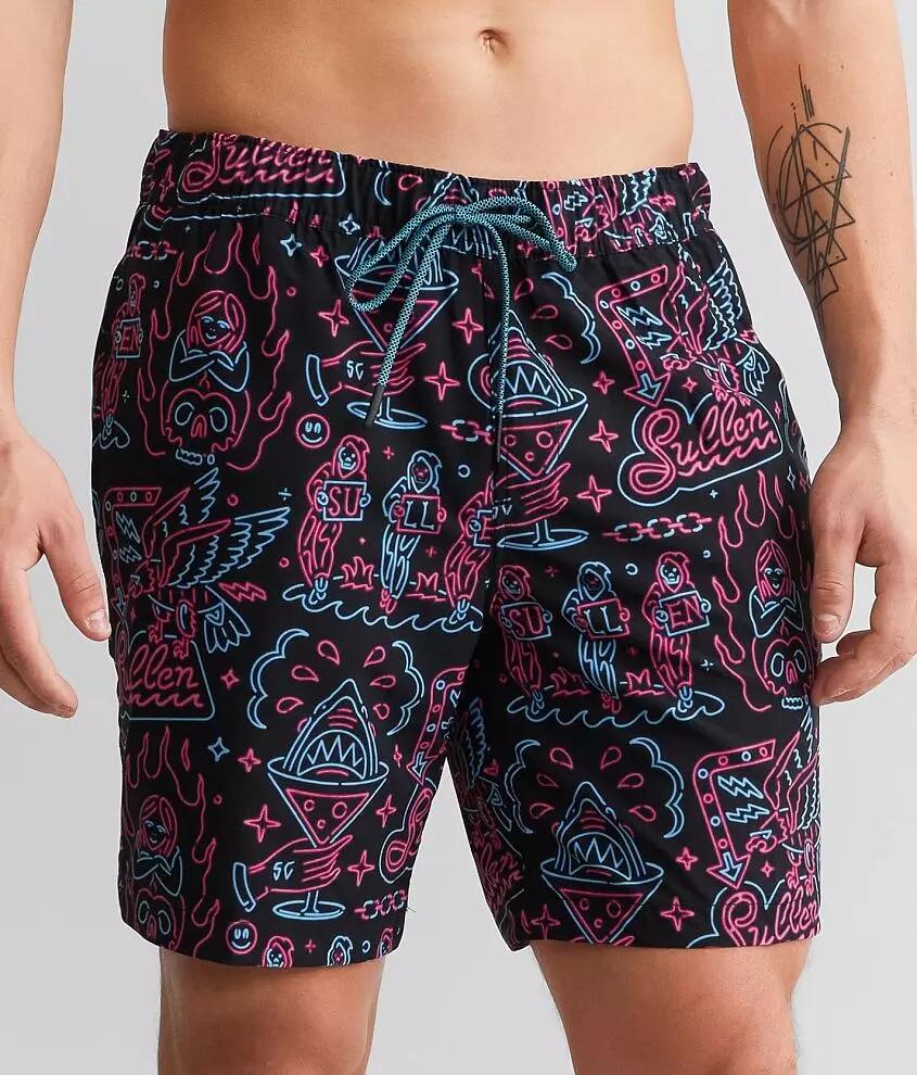 Sullen Neon Signs Stretch Swim Trunks Cover