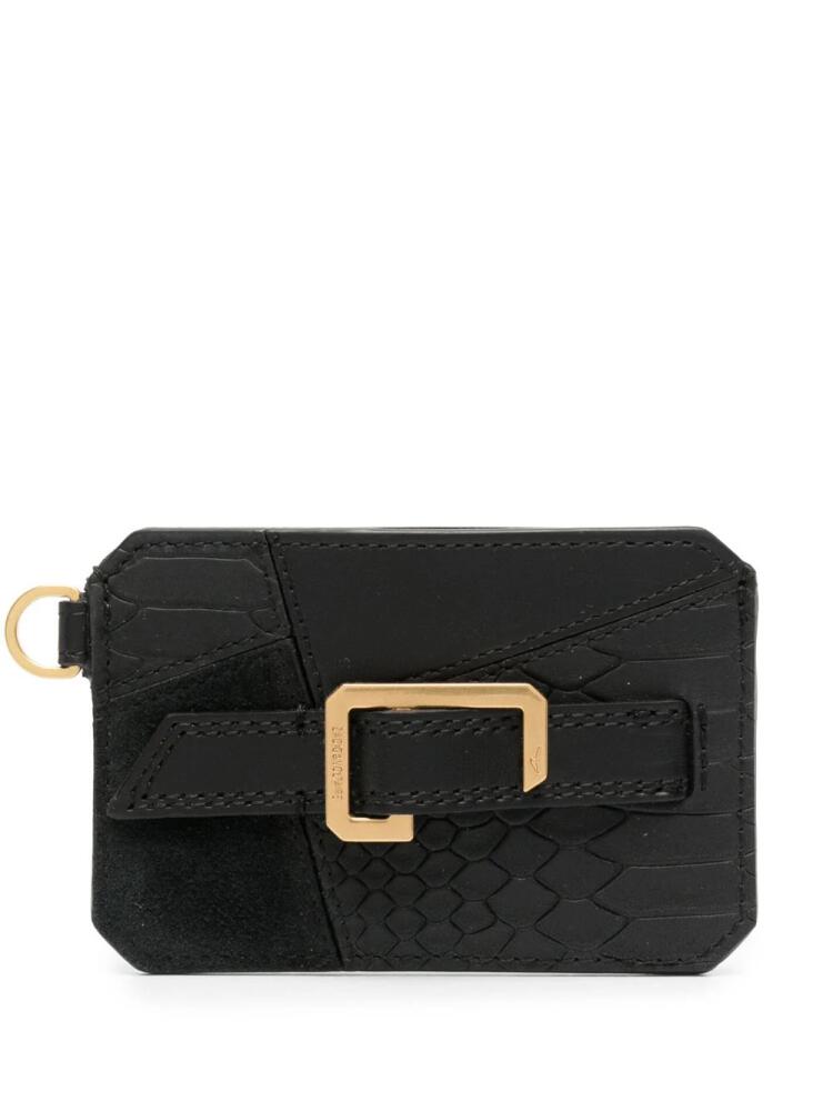 Zadig&Voltaire Le Cecilia textured card holder - Black Cover