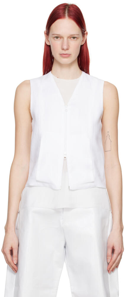 Gabriela Coll Garments White No.270 Vest Cover