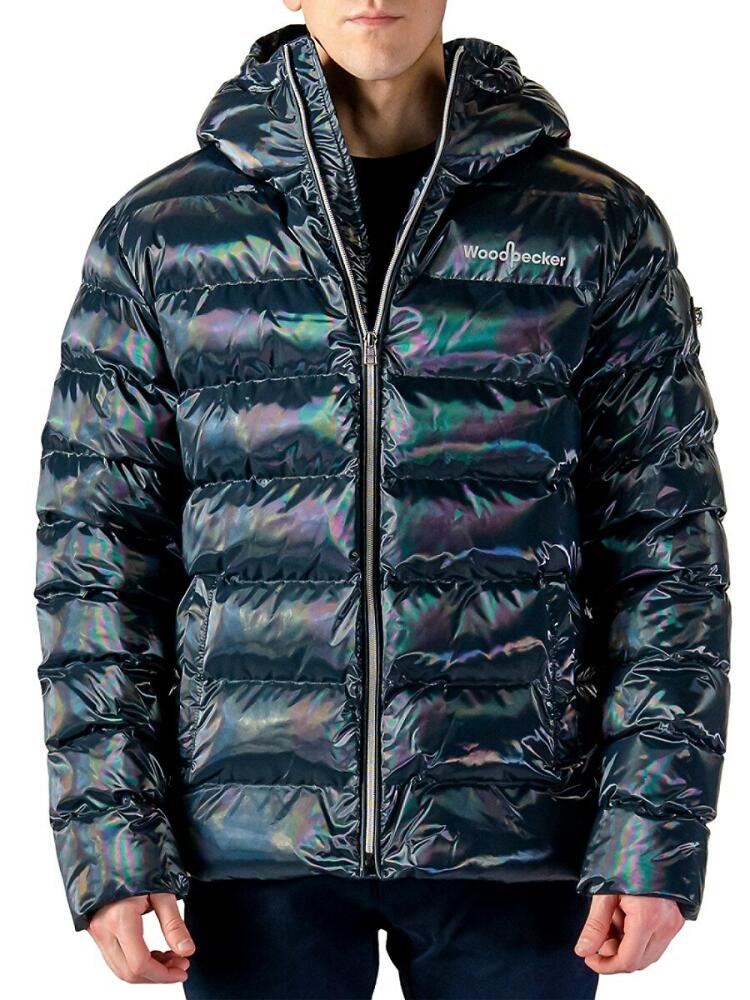 Woodpecker Men's Regular Fit Puffer Jacket - Raven Black Cover