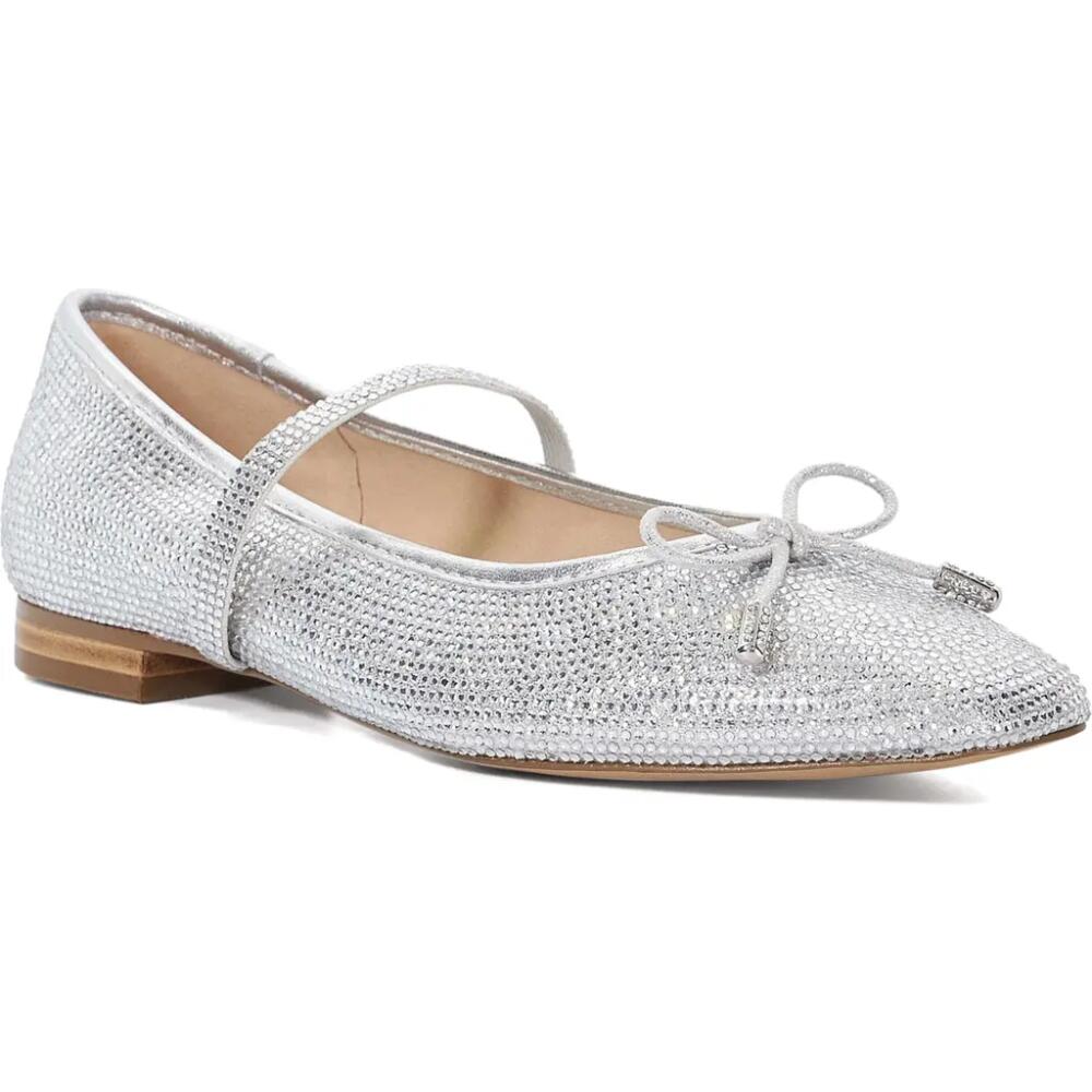 Dune London Holly Mary Jane Flat in Silver Cover