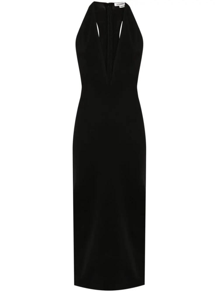 ALESSANDRO VIGILANTE racerback midi dress - Black Cover