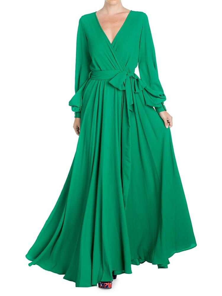 MEGHAN LA Women's LilyPad Maxi Dress - Emerald Cover