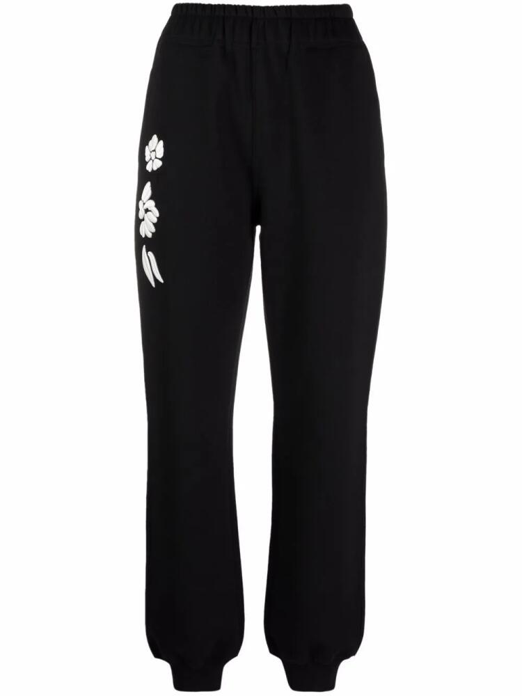 Ermanno Scervino floral-detail track pants - Black Cover