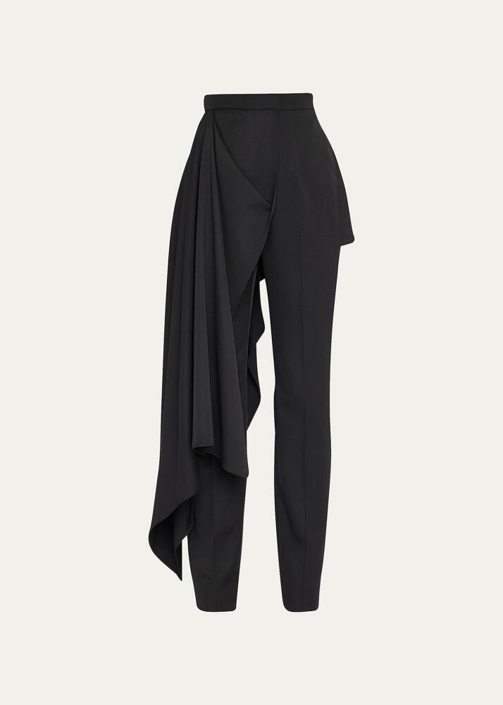 Alexander McQueen Draped Straight Trousers Cover