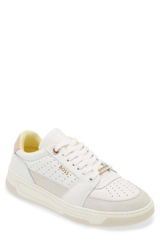 BOSS Baltimore Tennis Sneaker in White Multi Cover