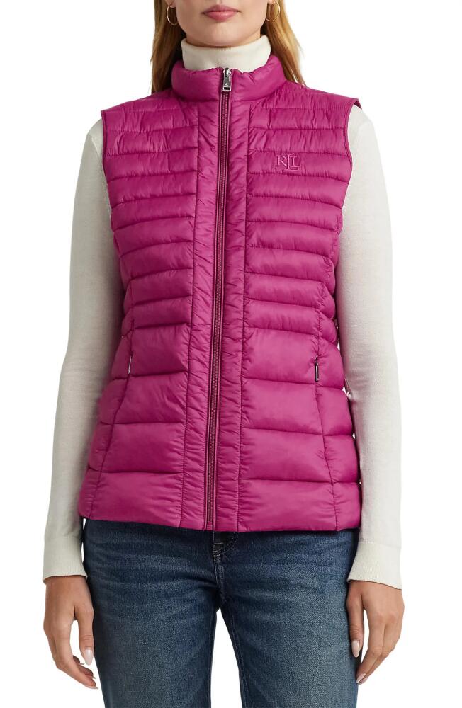 Lauren Ralph Lauren Soft Puffer Vest in Fuchsia Berry Cover