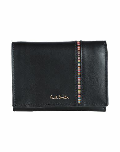 Paul Smith Woman Wallet Black Cow leather Cover