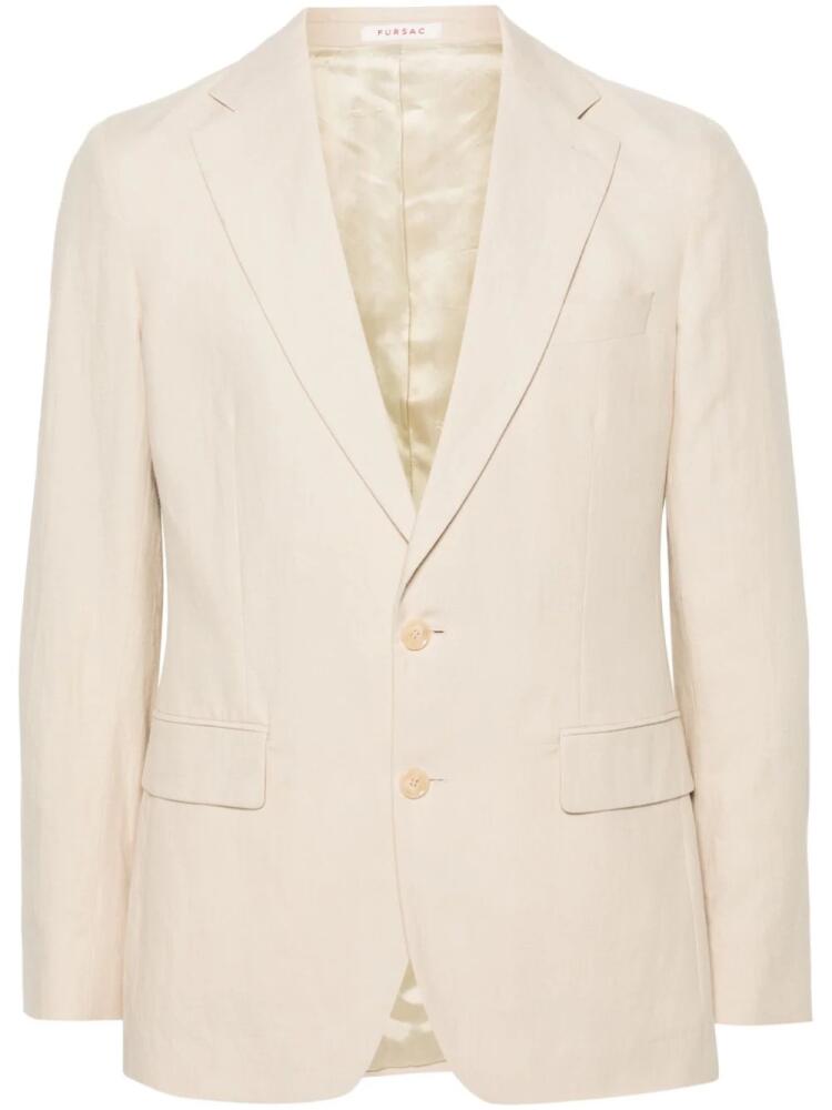 FURSAC single-breasted blazer - Neutrals Cover