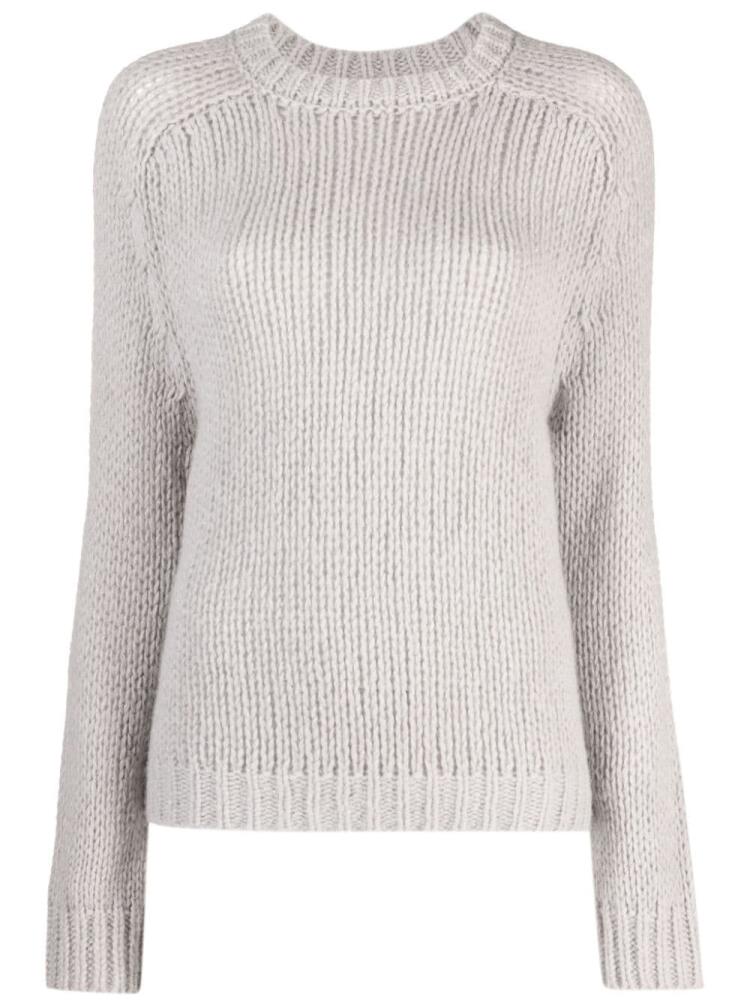 Peserico alpaca wool-blend crew-neck jumper - Grey Cover