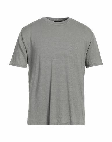 Roberto Collina Man T-shirt Grey Linen, Elastane Cover