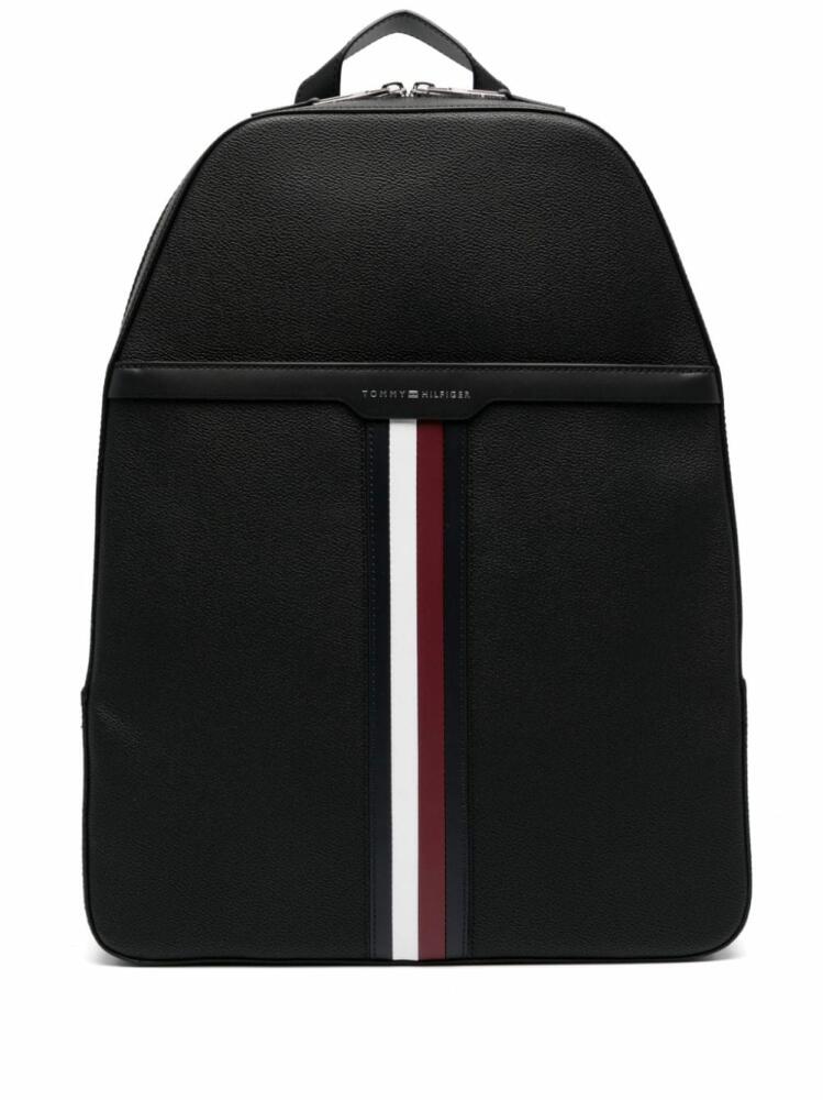 Tommy Hilfiger Dome logo-tape backpack - Black Cover