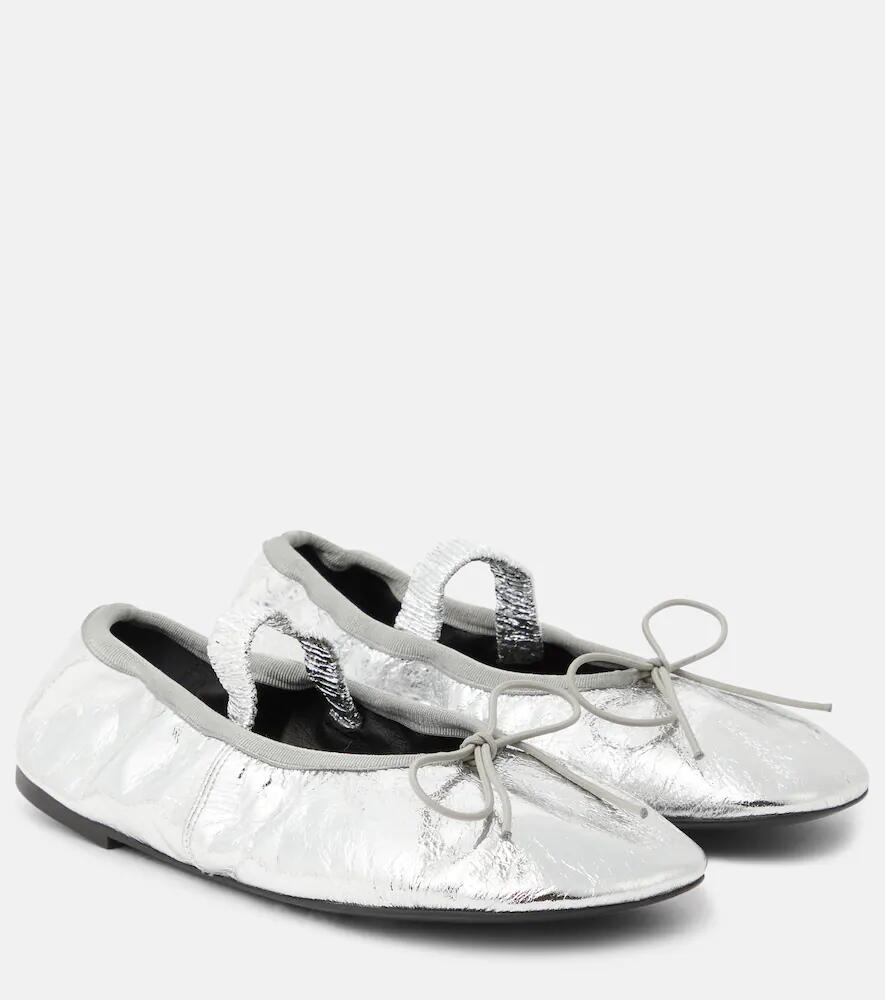 Proenza Schouler Metallic leather ballet flats Cover