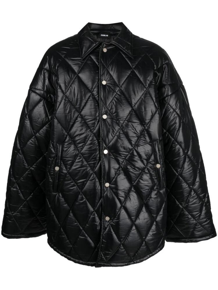 EGONlab. diamond-quilted jacket - Black Cover