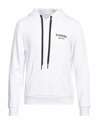 Iceberg Man Sweatshirt White Cotton Cover