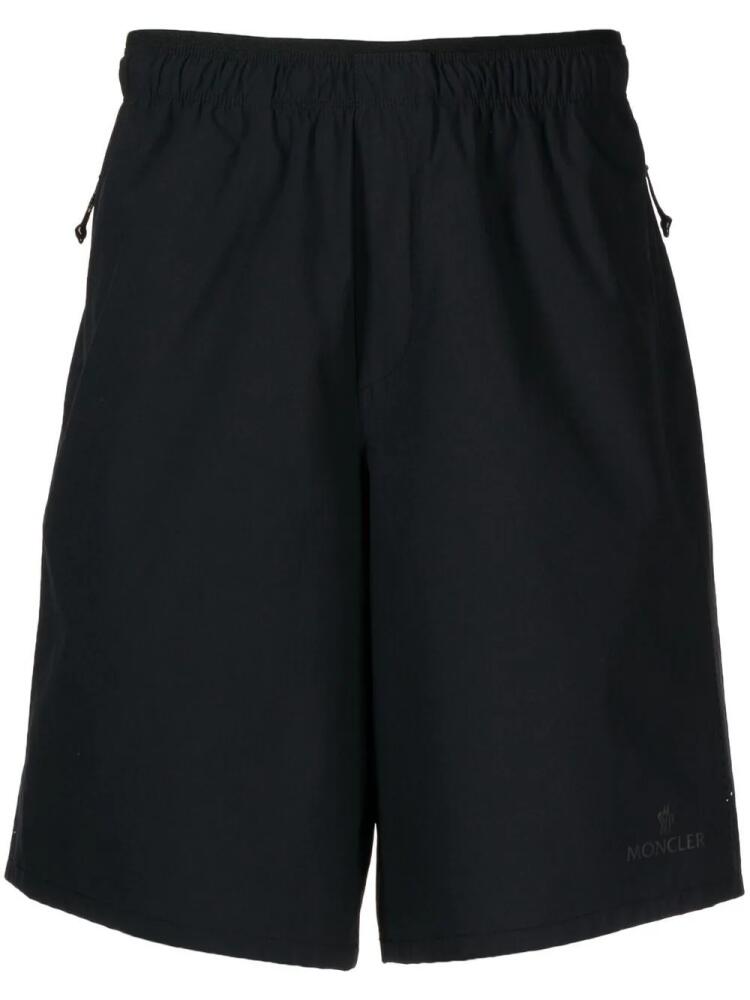 Moncler logo-print track shorts - Black Cover