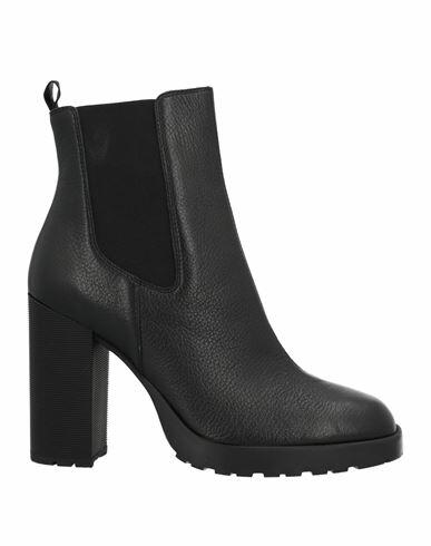 Hogan Woman Ankle boots Black Soft Leather Cover