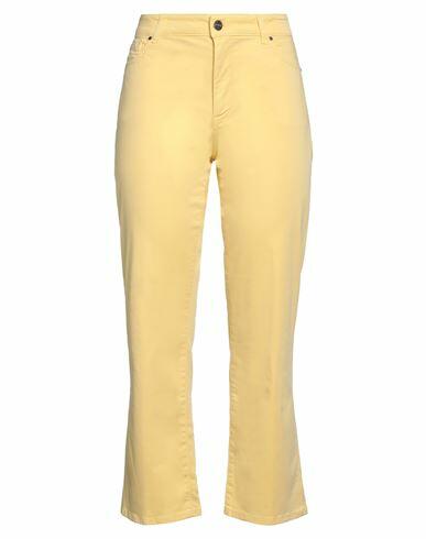 Teleria Zed Woman Pants Apricot Cotton, Elastane Cover