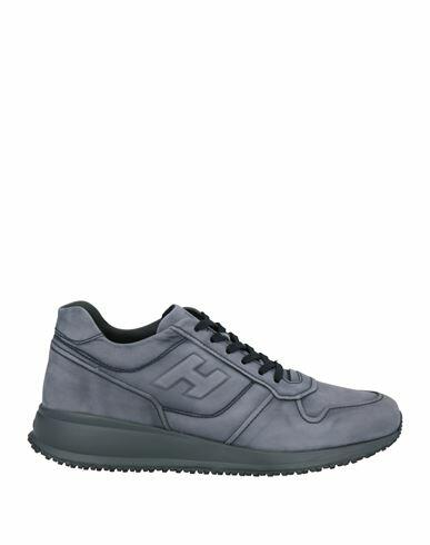 Hogan Man Sneakers Slate blue Soft Leather Cover