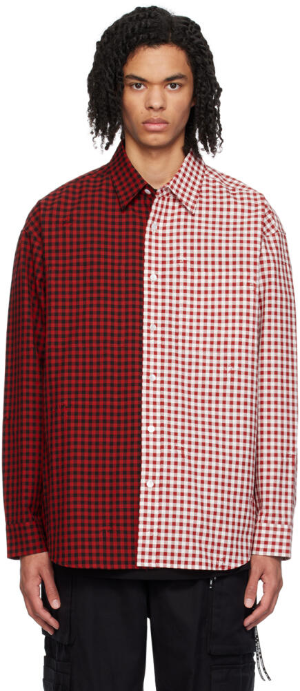 MASTERMIND WORLD Red Embroidered Shirt Cover