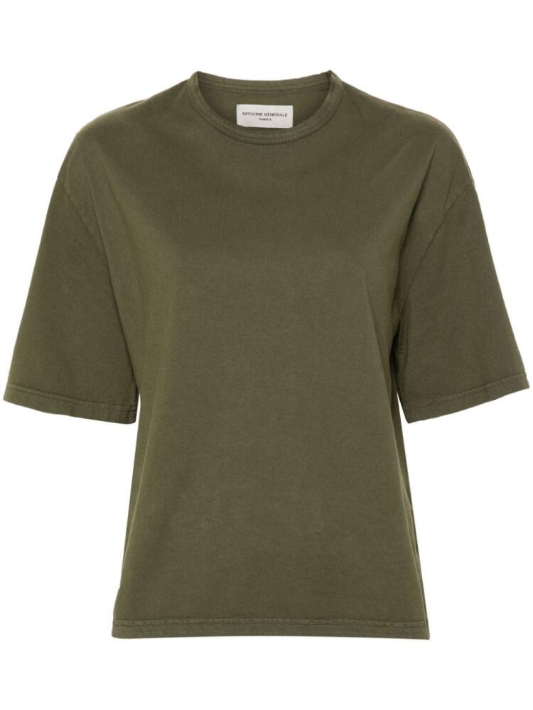 Officine Generale Leila cotton T-shirt - Green Cover