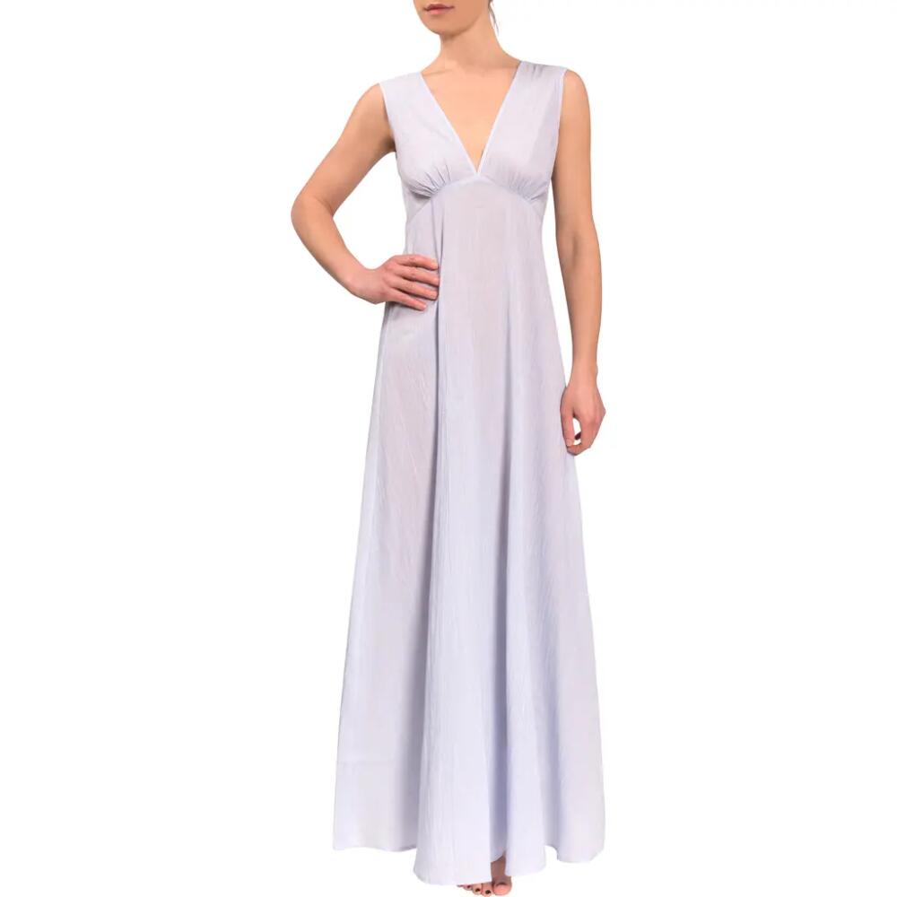 Everyday Ritual Amelia Long Nightgown in Blue Whisper Cover