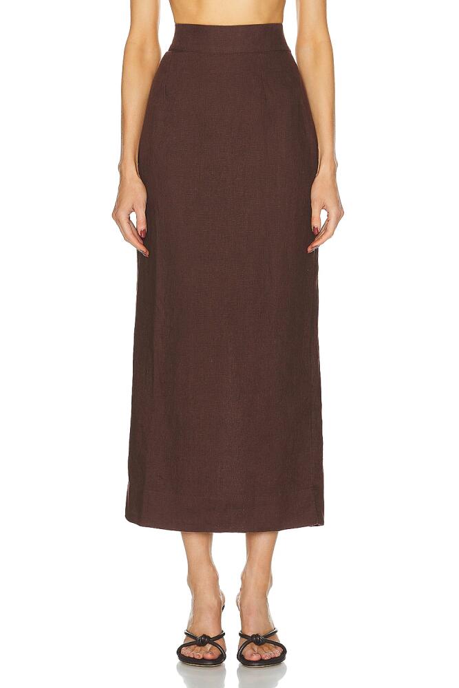 Posse Emma Pencil Skirt in Chocolate Cover