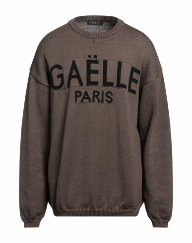 Gaëlle Paris Man Sweater Brown Wool, Acrylic Cover