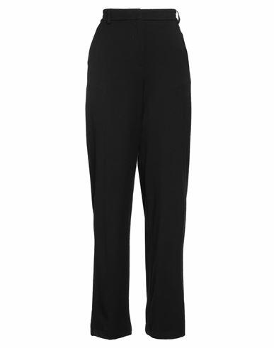 Souvenir Woman Pants Black Polyester, Viscose, Elastic fibres Cover