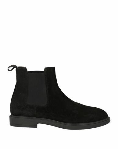 Grey Daniele Alessandrini Man Ankle boots Black Leather Cover