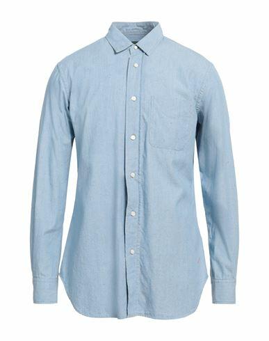 Hand Picked Man Shirt Sky blue Cotton Cover