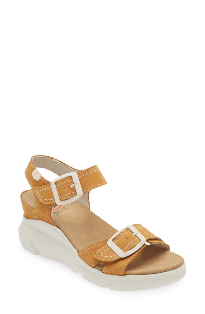 On Foot 80217 Orleans Wedge Sandal in Ocre Cover