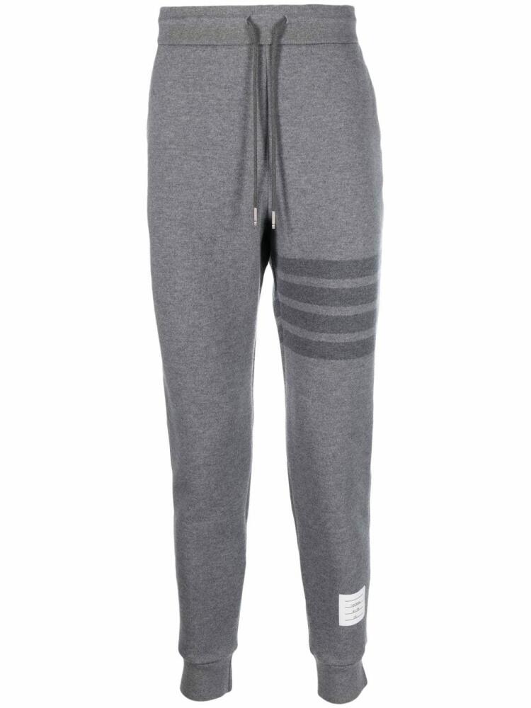 Thom Browne 4-Bar wool track pants - Grey Cover