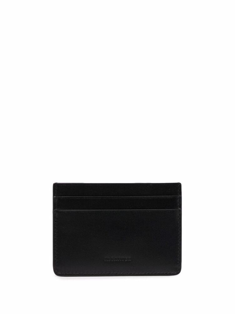 Jil Sander debossed-logo cardholder - Black Cover