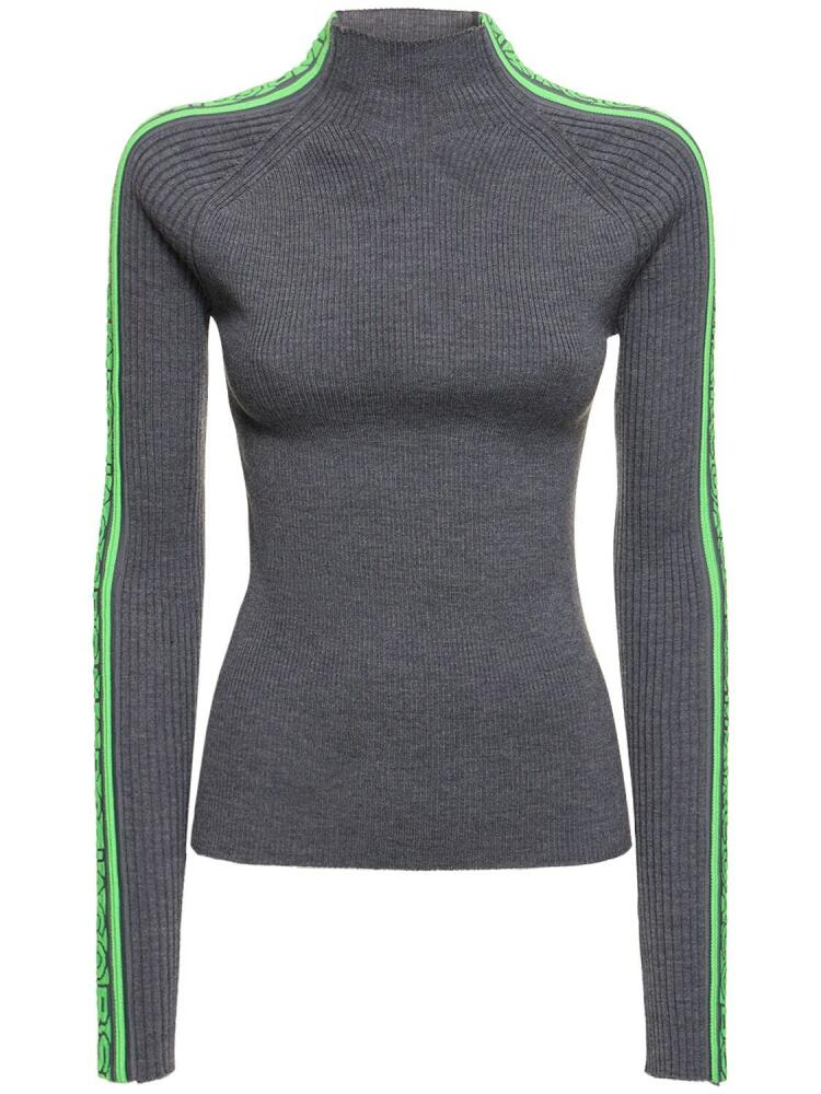 MARC JACOBS Logo Mockneck Raglan Sweater Cover