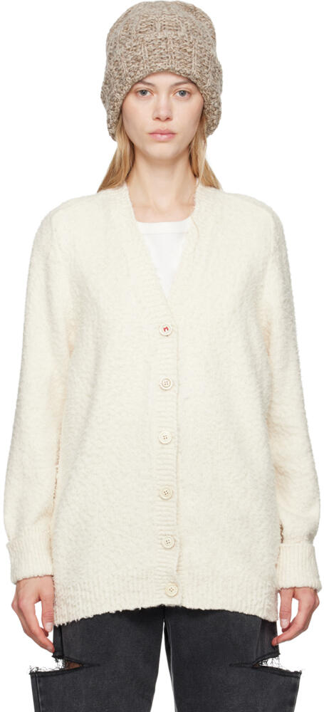 Maison Margiela Off-White Oversized Piled Cardigan Cover