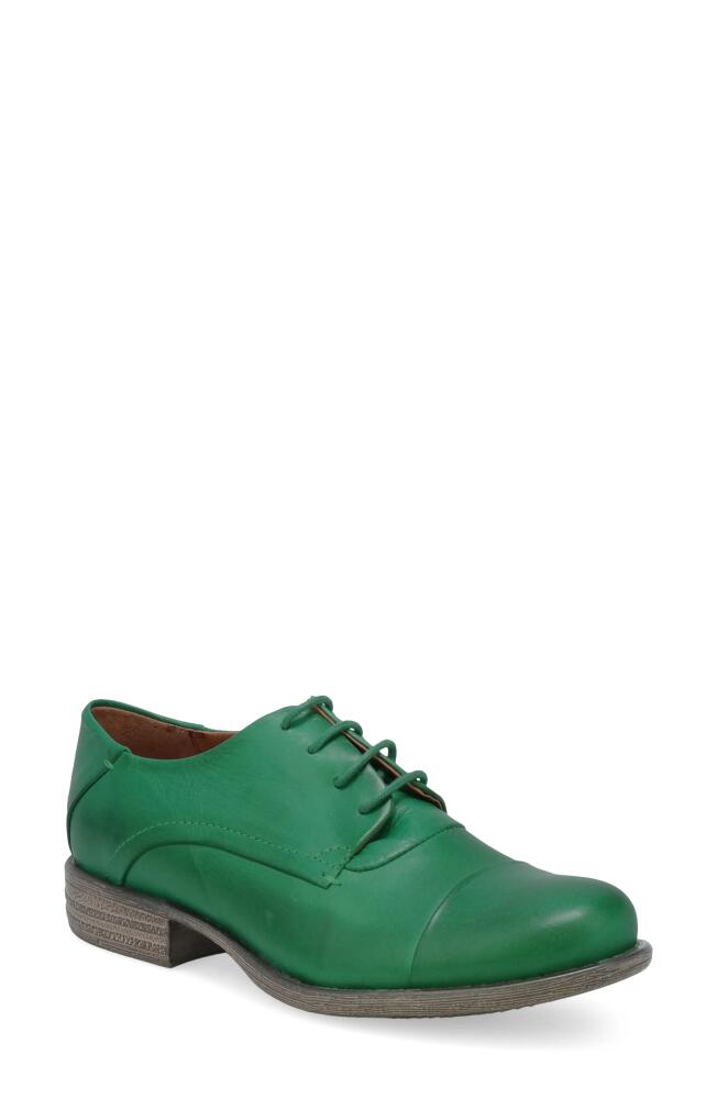 Miz Mooz Letty Oxford Flat in Emerald Cover