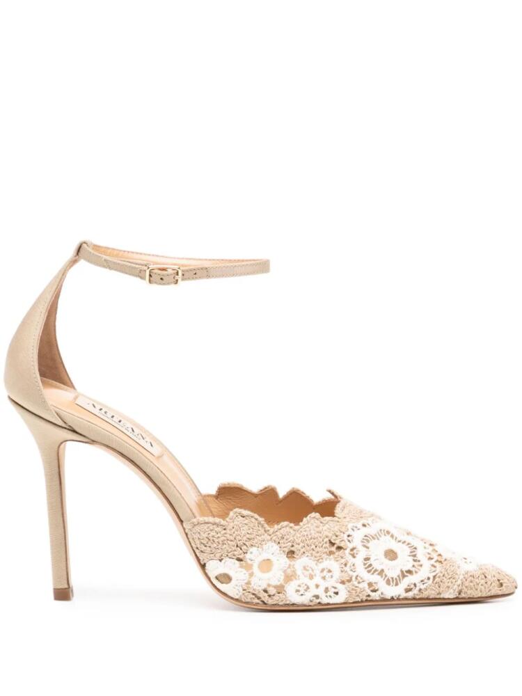 Arteana 95mm Amalfi crochet pumps - Neutrals Cover