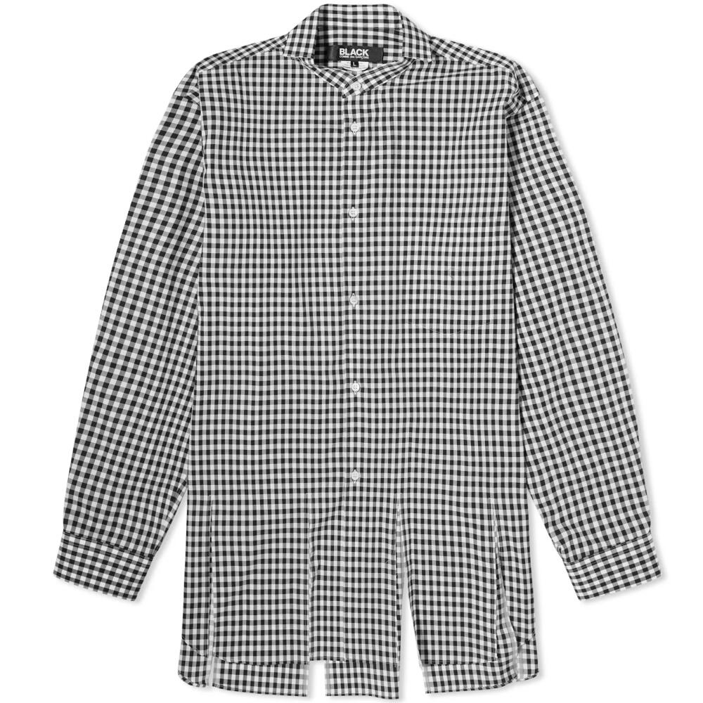 Comme des Garçons Black Men's Gingham Check Shirt in Black/White Cover