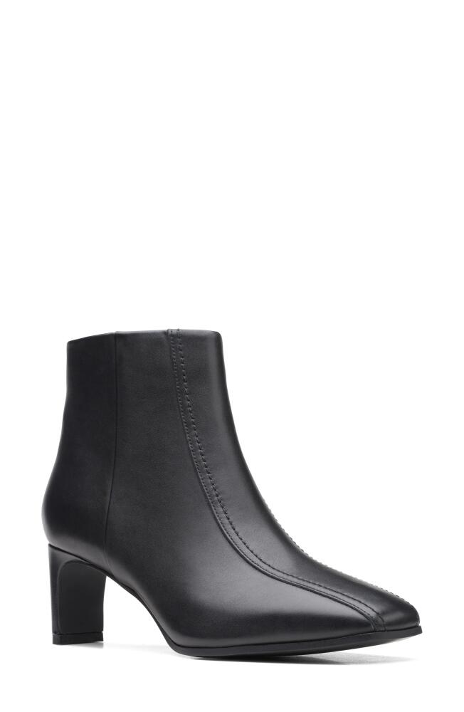 Clarks(r) Seren 55 Bootie in Black Leather Cover