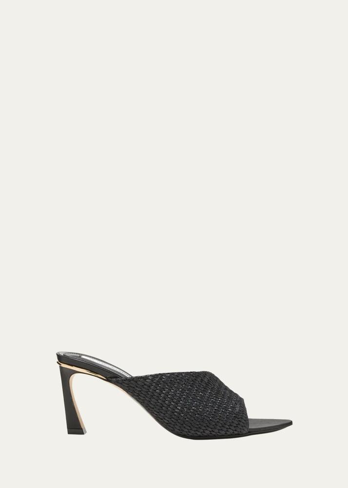 Victoria Beckham Raffia Stiletto Mule Sandals Cover