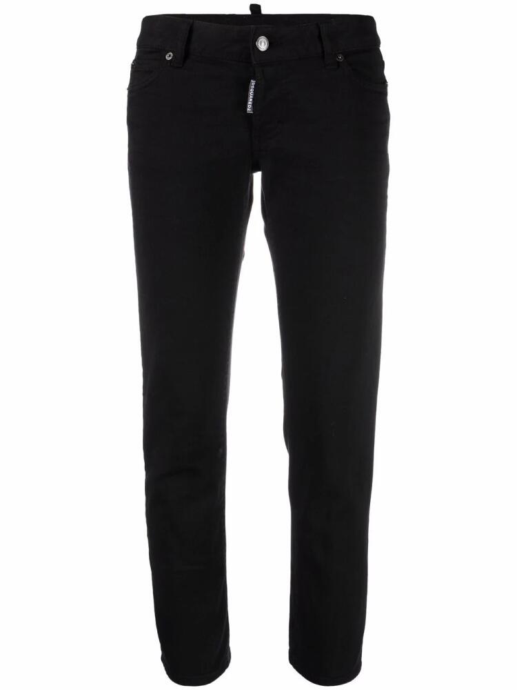 DSQUARED2 cropped low-rise trousers - Black Cover