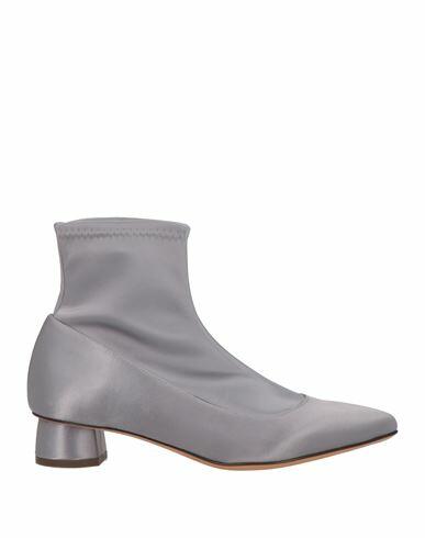 Chie Mihara Woman Ankle boots Silver Textile fibers Cover